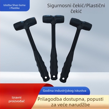 Kružni plastični čekić za montažu namještaja – plastična glava i drška, kućno poboljšanje, prilagodljiva obrada