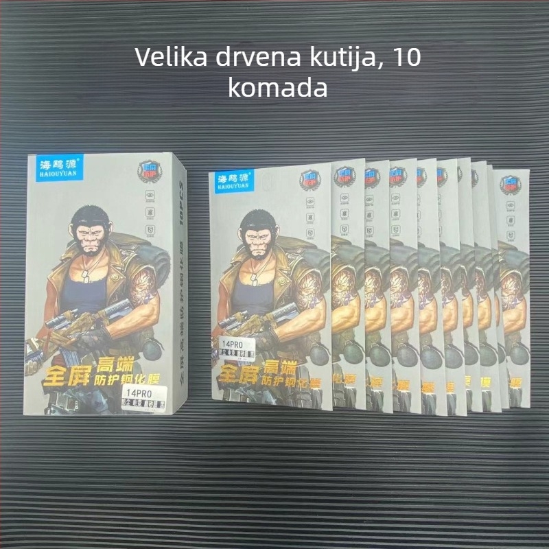 Staklena zaštita zaslona s otpornošću na otiske prstiju za iPhone 17, 13/14 i 11 Pro Max XR – mat završetak