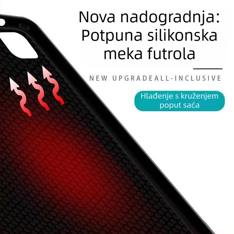 Silikonska zaštitna futrola za iPad 12,9″, 10,2″ i 11″ modele (2018) – crna