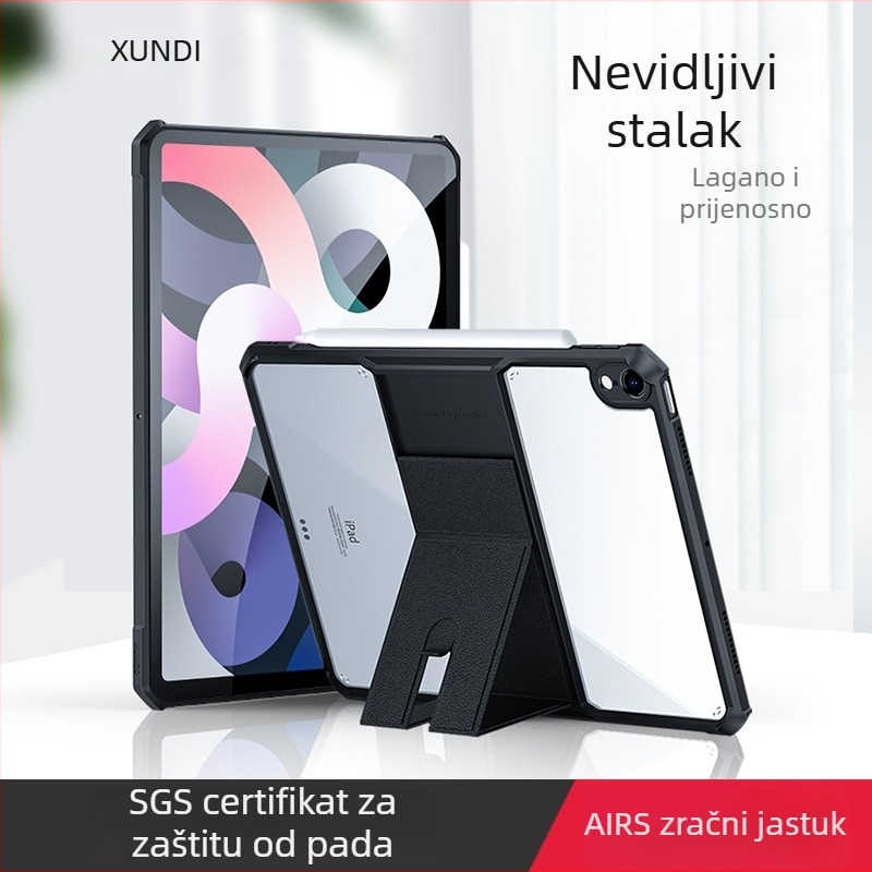 Xundd Zaštitna maska za iPad Pro 11-inča sa stalkom, TPU, otpornost na pad, za iPad Air 4