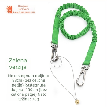 Bangwei sigurnosna užad za rad na visini – materijal: poliesterska/čelična žica, tip: sigurnosna užad, značajke: protiv pada, pozicioniranje, teleskopska elastičnost