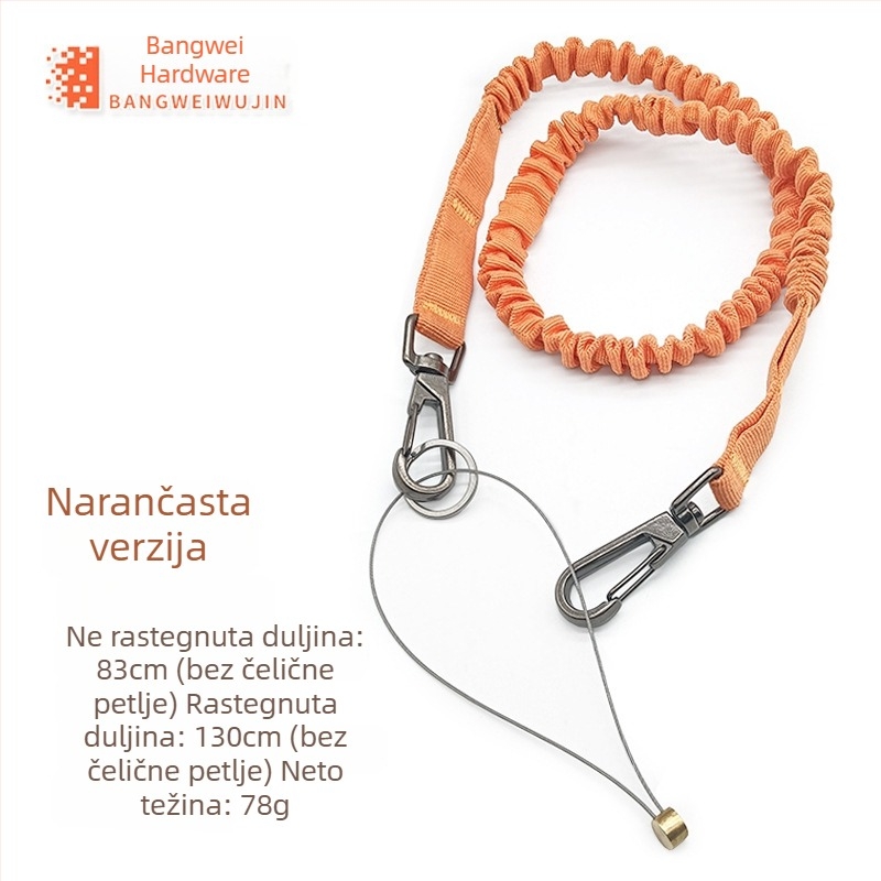 Bangwei sigurnosna užad za rad na visini – materijal: poliesterska/čelična žica, tip: sigurnosna užad, značajke: protiv pada, pozicioniranje, teleskopska elastičnost