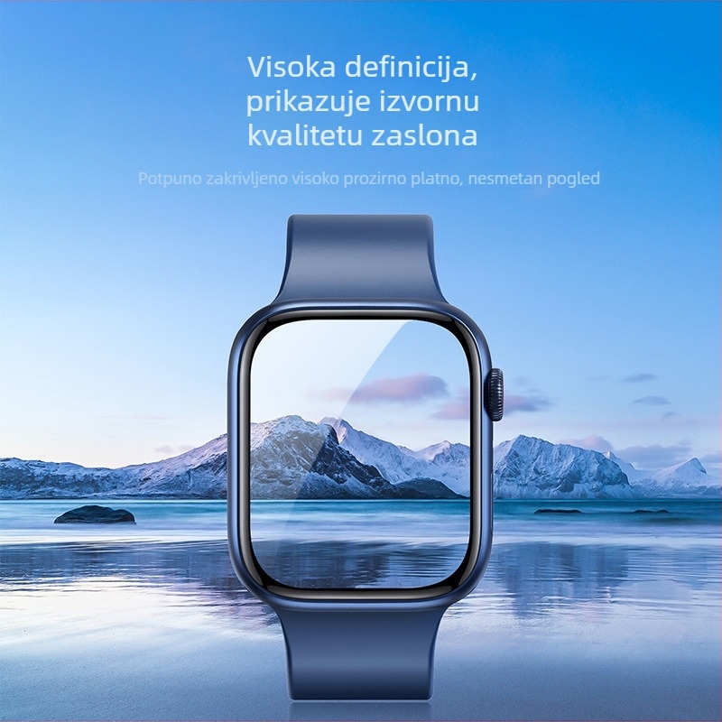 Zaštitna folija za Apple Watch Series 11, cijeli zaslon, otporna na otiske prstiju, TPE+PMMA