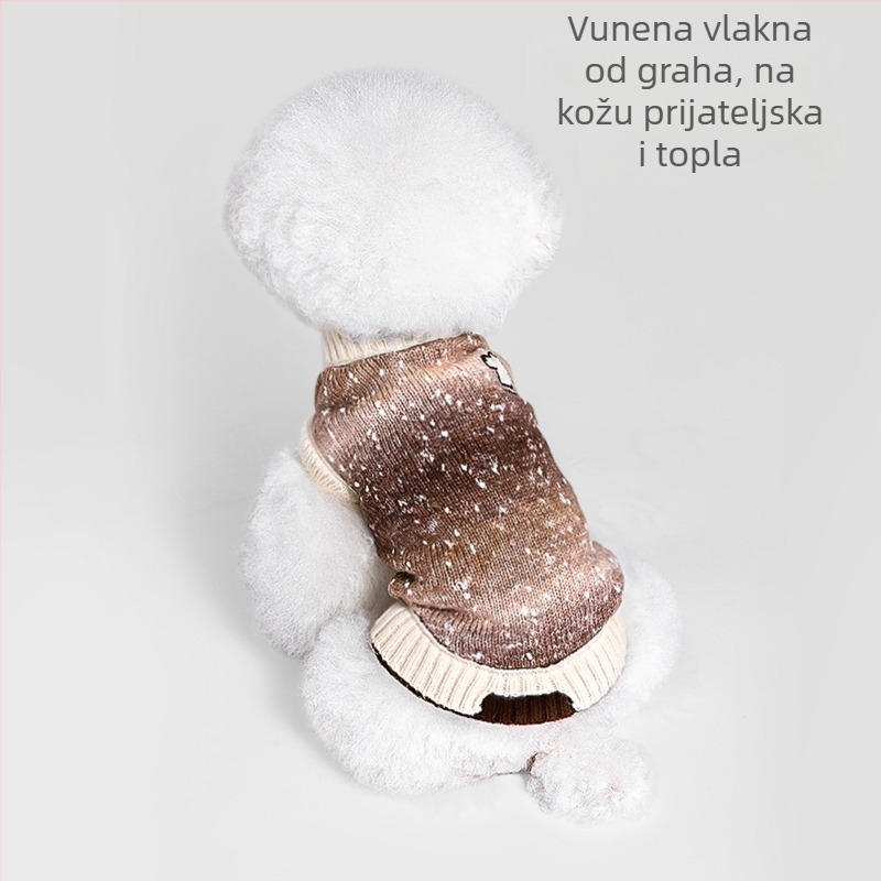 Hoopet pasji pulover – dot yarn materijal, ležerni stil, odjeća za kućne ljubimce, univerzalni kroj