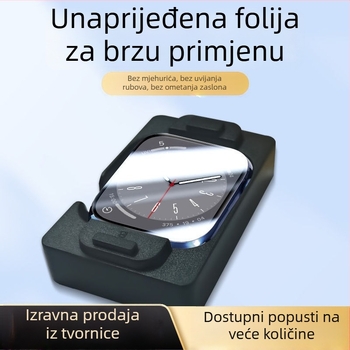 Zaštitno filmsko za zaslon Apple Watch 40mm, kompatibilno sa serijama 3–8, dva mekana zaštitna filma, prednje zaštitno filmsko, visoka prozirnost, otporno na otiske prstiju i padove
