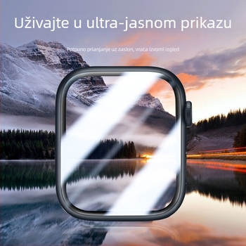 Zaštitno filmsko za zaslon Apple Watch 40mm, kompatibilno sa serijama 3–8, dva mekana zaštitna filma, prednje zaštitno filmsko, visoka prozirnost, otporno na otiske prstiju i padove