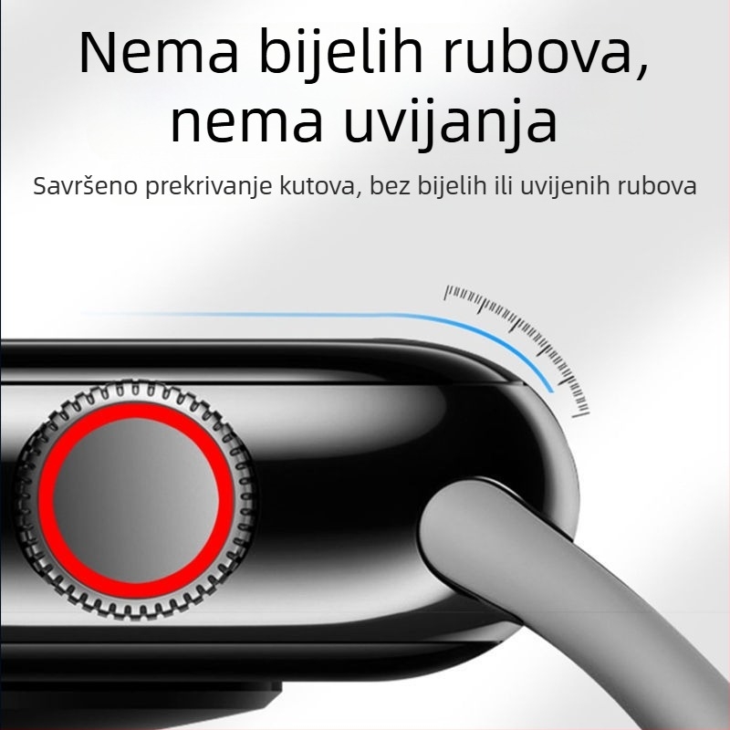 Zaštitno filmsko za zaslon Apple Watch 40mm, kompatibilno sa serijama 3–8, dva mekana zaštitna filma, prednje zaštitno filmsko, visoka prozirnost, otporno na otiske prstiju i padove