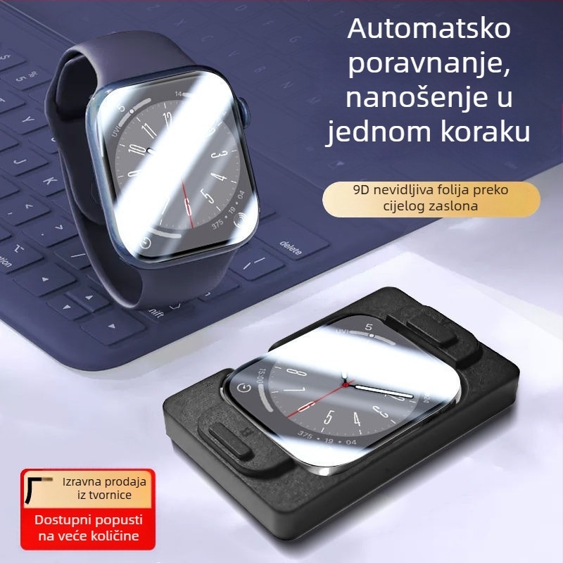 Zaštitno filmsko za zaslon Apple Watch 40mm, kompatibilno sa serijama 3–8, dva mekana zaštitna filma, prednje zaštitno filmsko, visoka prozirnost, otporno na otiske prstiju i padove