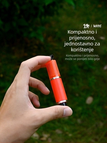 Crooked Wild 2-u-1 auto sigurnosni čekić s razbijačem stakla i rezačem sigurnosnog pojasa