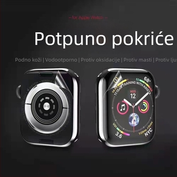 Zaštitna folija zaslona Apple Watch Series 7/6/4 – hidrogelna potpuna zaštita, HD, otisci prstiju otporna