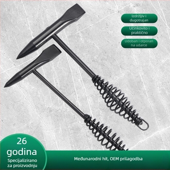Čelični čekić s oprugom za zavarivanje, ravna glava, 300g/500g, uklanjanje zvara i hrđe, lomljenje leda, višenamjenski alat za spašavanje