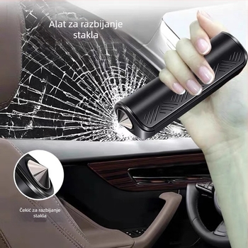 Zhijie R7 parkirni broj pločica, ABS automobilni dodatak s držačem za telefon, razbijač stakla i sigurnosni čekić