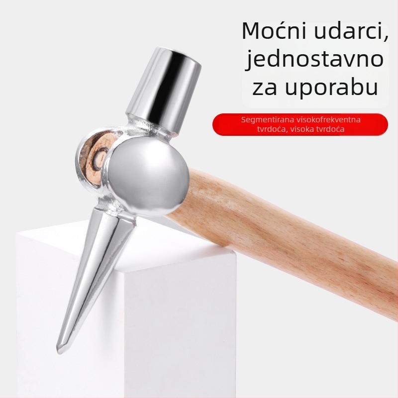 Detekcijski čekić – glava od čelika 45#, drška od drveta, neto težina 0,3, namijenjeno inspekcijama željeznice i kotlova