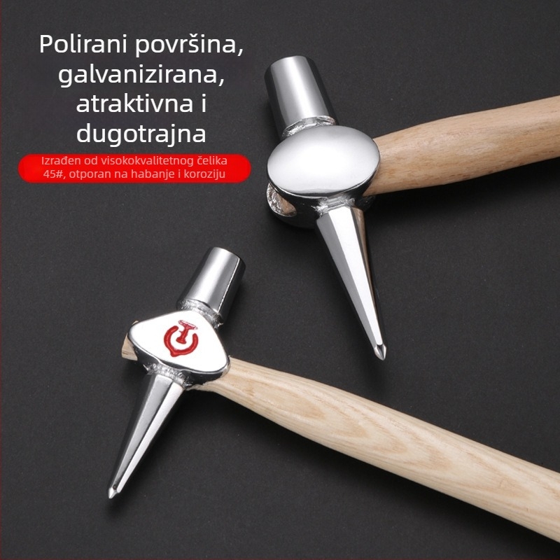 Detekcijski čekić – glava od čelika 45#, drška od drveta, neto težina 0,3, namijenjeno inspekcijama željeznice i kotlova