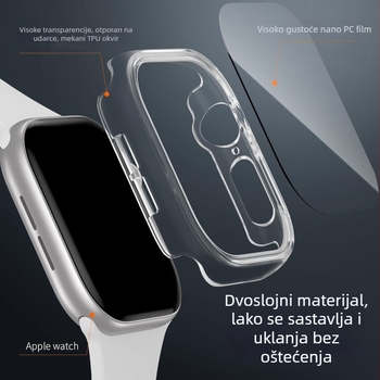 TPU+PC zaštitni kućište za Apple Watch Series 8/7 s integriranim zaštitnim zaslonom