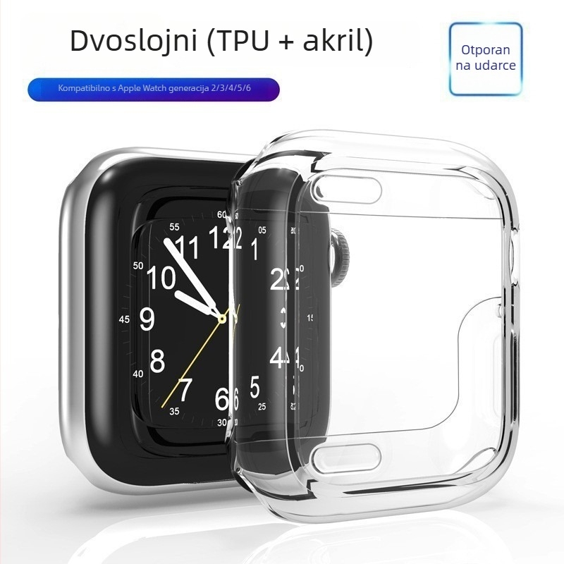 TPU+PC zaštitni kućište za Apple Watch Series 8/7 s integriranim zaštitnim zaslonom