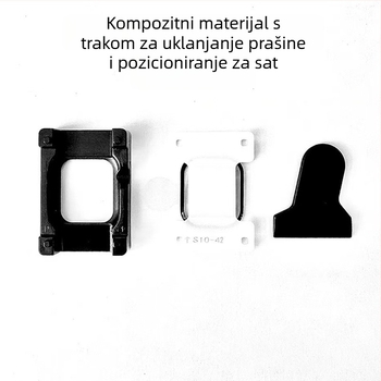 Zaštitna folija za Apple Watch s pozicioniranjem i uklanjanjem prašine, prednja membrana PMMA+PET, 42/45/46 mm