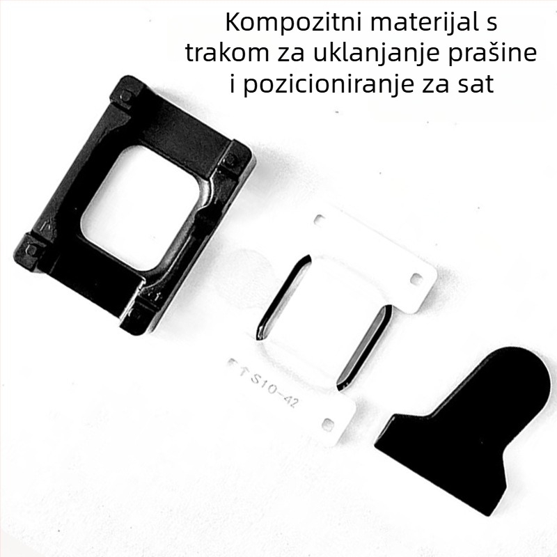 Zaštitna folija za Apple Watch s pozicioniranjem i uklanjanjem prašine, prednja membrana PMMA+PET, 42/45/46 mm