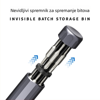 39-u-1 višenamjenski set odvijača u olovci za naočale, mobitele i računala – magnetno, neizolirano, S2 alatna čelika, 0,095 kg
