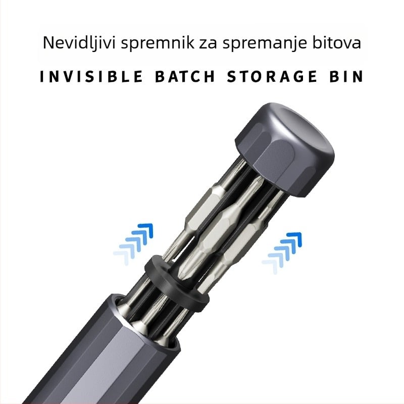 39-u-1 višenamjenski set odvijača u olovci za naočale, mobitele i računala – magnetno, neizolirano, S2 alatna čelika, 0,095 kg