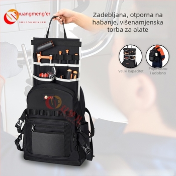 Double Dreamer SJ-0005 torba za alat na rame za instalatere — izdržljiva, ojačana, višenamjenska kutija za električare