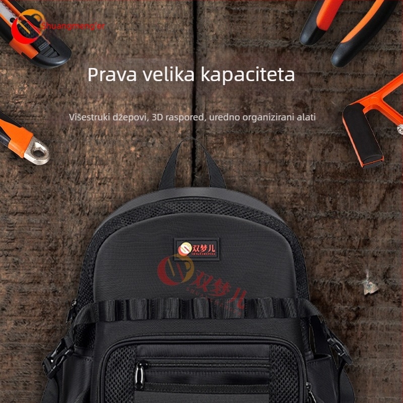 Double Dreamer SJ-0005 torba za alat na rame za instalatere — izdržljiva, ojačana, višenamjenska kutija za električare