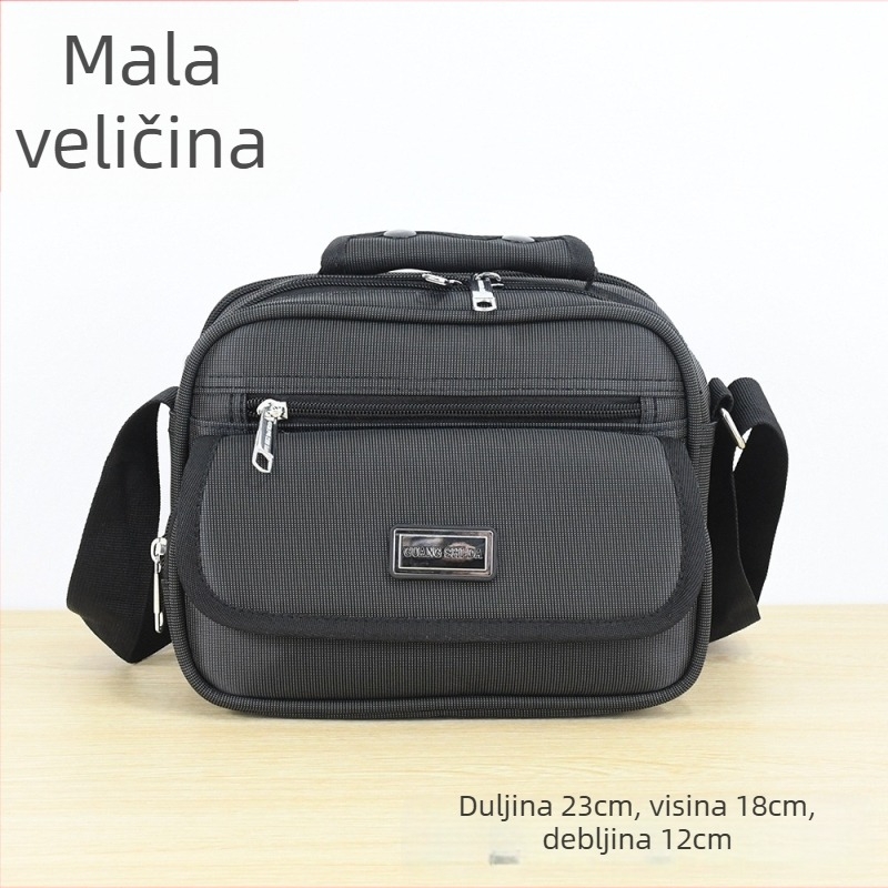 Guangshida muška torbica za ramena preko tijela, poliester, ulični stil, izdržljiva, unutarnje pregrade, za poslovna putovanja