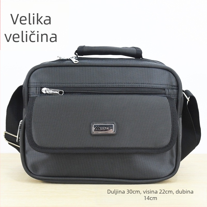 Guangshida muška torbica za ramena preko tijela, poliester, ulični stil, izdržljiva, unutarnje pregrade, za poslovna putovanja