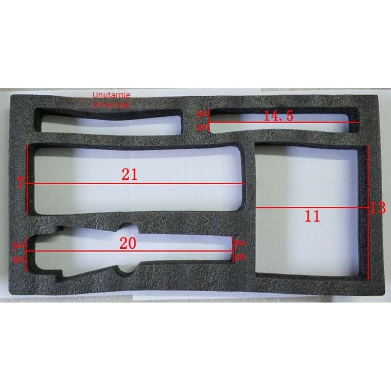 Aluminijska kutija od legure za alate; skladištenje alata i instrumenata, dijelova i IT opreme; set za popravak