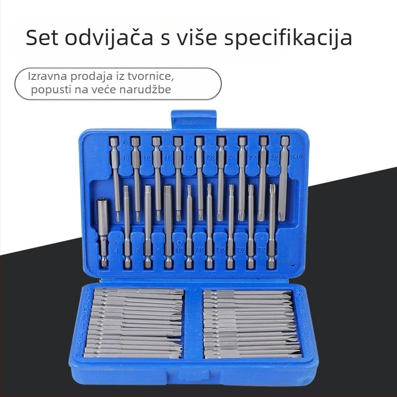 Shuangyun Hardware 50-in-1 magnetski set odvijača od Cr-Mo čelika za održavanje mobitela i računala