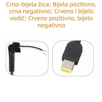 Napajajući kabel Lenovo s četvrtastim priključkom za notebook, DC izlaz 90W/170W/230W