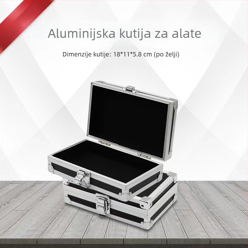 Caiyi luggage Prijenosna aluminijska kutija za alate — kutija s jednim slojem za skladištenje alata i višestruku upotrebu
