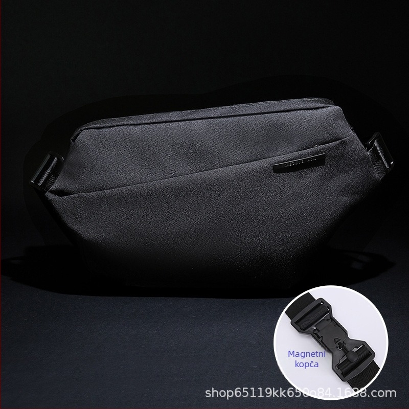 Muška crossbody torba – gradski jednostavan stil, platno (vodootporna i otporna na habanje; podstava od sintetičke kože; proljeće 2024)