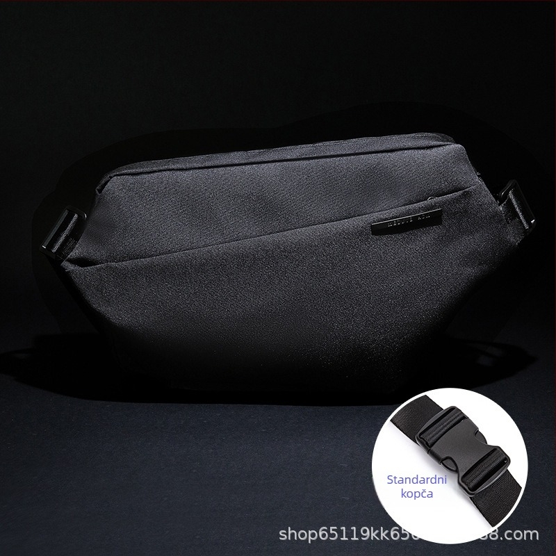Muška crossbody torba – gradski jednostavan stil, platno (vodootporna i otporna na habanje; podstava od sintetičke kože; proljeće 2024)
