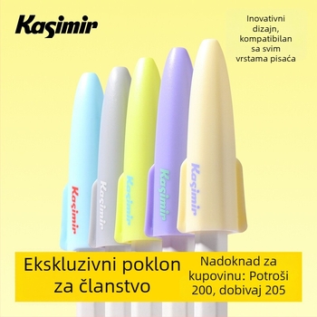 Casimir kapica i navlaka za olovku, prozirni zaštitni poklopac, metal; za učenike osnovne škole i predškolce