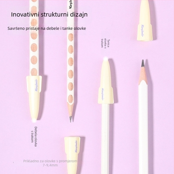 Casimir kapica i navlaka za olovku, prozirni zaštitni poklopac, metal; za učenike osnovne škole i predškolce