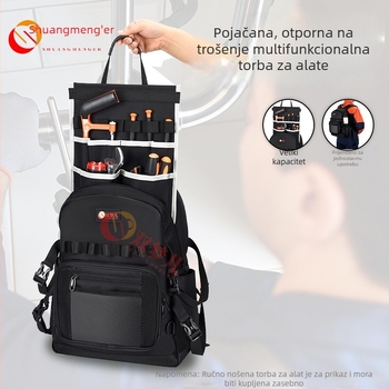 Nosač alata ruksak za instalacijske tehničare, višenamjenska kutija za popravke, debela i otporna prijenosna električarska kutija SJ-0005, Double Dreamer