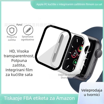 Zaštitna futrola za Apple Watch Series 7, kompatibilna s PC kućištem i zaštitnim staklom zaslona