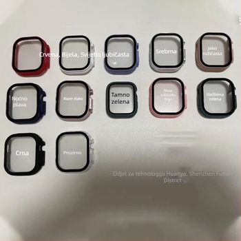Zaštitna futrola za Apple Watch Series 7, kompatibilna s PC kućištem i zaštitnim staklom zaslona