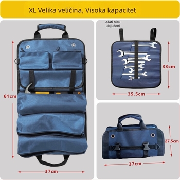 Višefunkcionalna torba za instalatere s odvojivim dizajnom i velikim kapacitetom, kutija alata za električare, prijenosna torba za alate