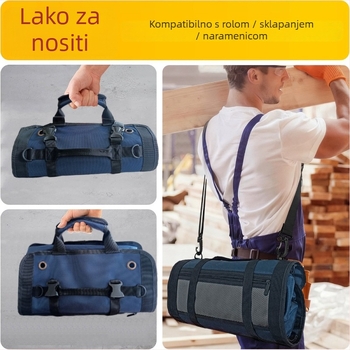 Višefunkcionalna torba za instalatere s odvojivim dizajnom i velikim kapacitetom, kutija alata za električare, prijenosna torba za alate