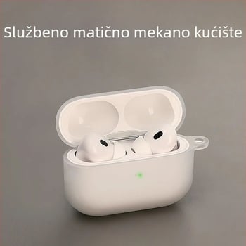 Zaštitna maska AirPods Pro, silikonsko mekano kućište, mat završni sloj, gravirani dizajn, kompatibilno s AirPods Pro
