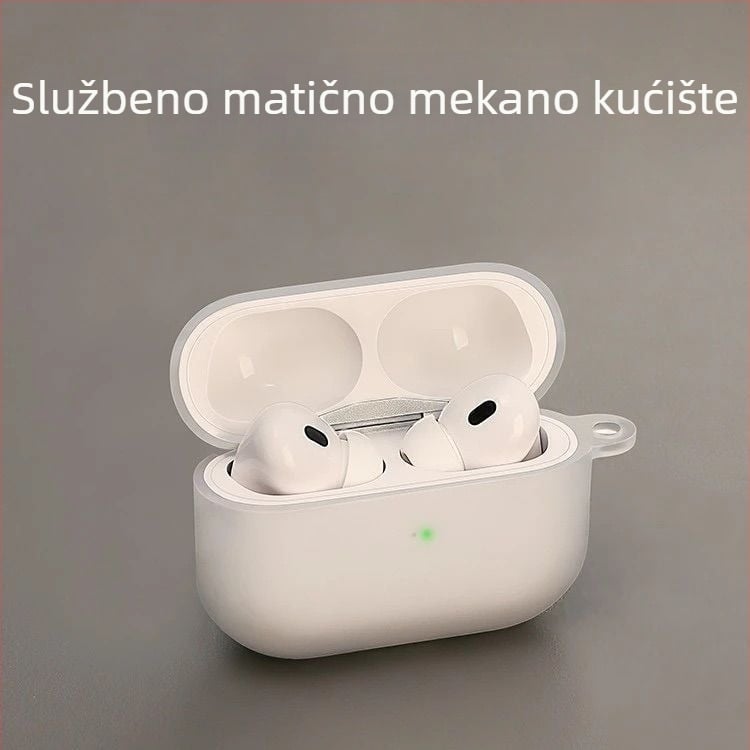 Zaštitna maska AirPods Pro, silikonsko mekano kućište, mat završni sloj, gravirani dizajn, kompatibilno s AirPods Pro