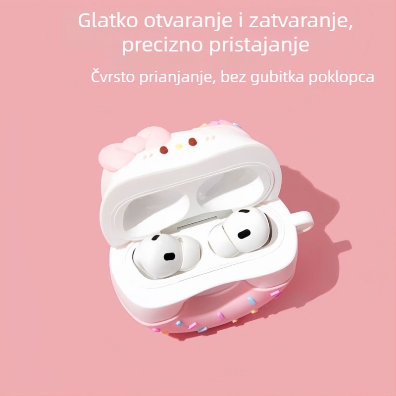 Donut oblik zaštitnog kućišta za AirPods Pro, Apple, kompatibilan s generacijama 1/2 i 3, crtani stil
