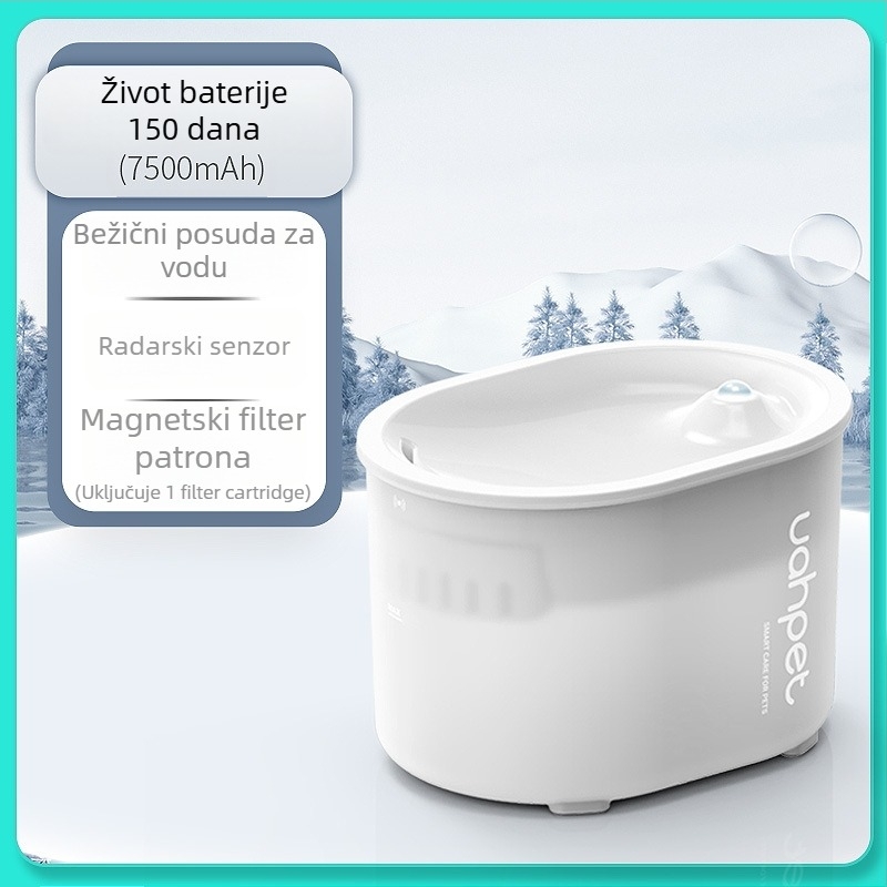 Posuda za vodu za kućne ljubimce s inteligentnim automatskim kruženjem i bežičnim senzorom