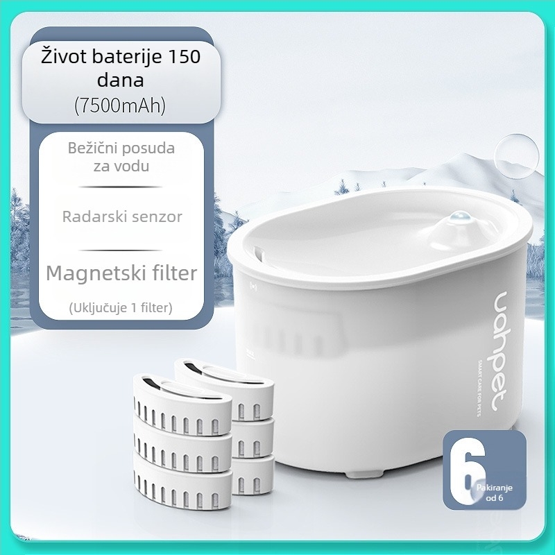 Posuda za vodu za kućne ljubimce s inteligentnim automatskim kruženjem i bežičnim senzorom