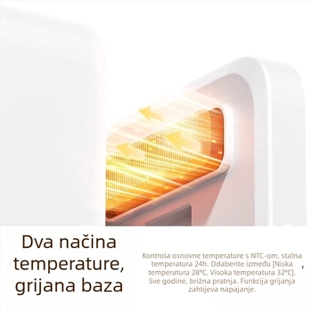 Dispenzer za vodu za kućne ljubimce s odvojivim dizajnom, grijanje na konstantnu temperaturu, automatsko djelovanje, filtracijski kartridž, bežični — za pse i mačke