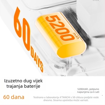 Dispenzer za vodu za kućne ljubimce s odvojivim dizajnom, grijanje na konstantnu temperaturu, automatsko djelovanje, filtracijski kartridž, bežični — za pse i mačke