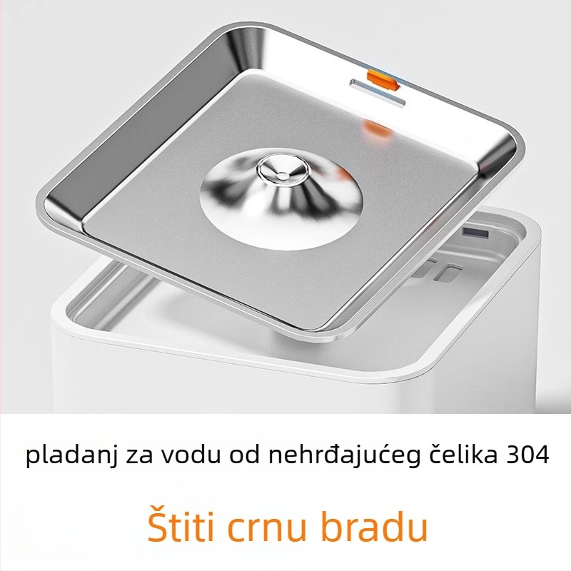 Dispenzer za vodu za kućne ljubimce s odvojivim dizajnom, grijanje na konstantnu temperaturu, automatsko djelovanje, filtracijski kartridž, bežični — za pse i mačke