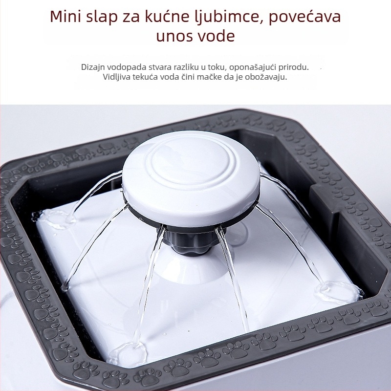 Grace Inteligentna fontana za vodu za kućne ljubimce – cirkulacijski sustav vode, odvojiva, pogodna za pse i mačke, težina 740 g